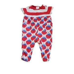 Hanna Andersson strawberry jumpsuit! Size 3-6 months